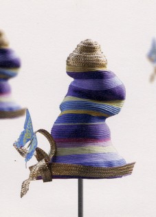 Multi stripe braid hat