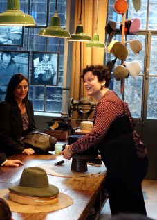 The Hat demonstration at Lyon Musee' 　フェルト帽の作り方デモストレーション