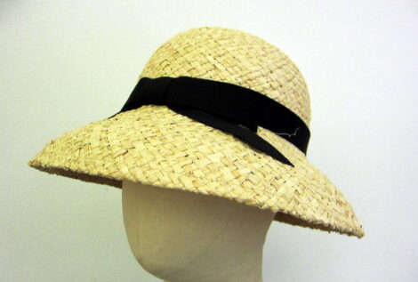 ラファイアツバ広帽子