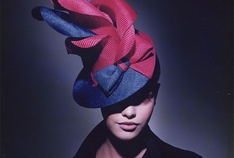 Two tone saisol flower Hat