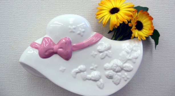 帽子型ミニュチュア花瓶