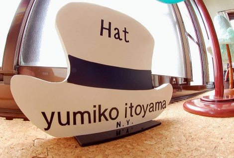帽子教室yumiko itoyama ミニ　看板